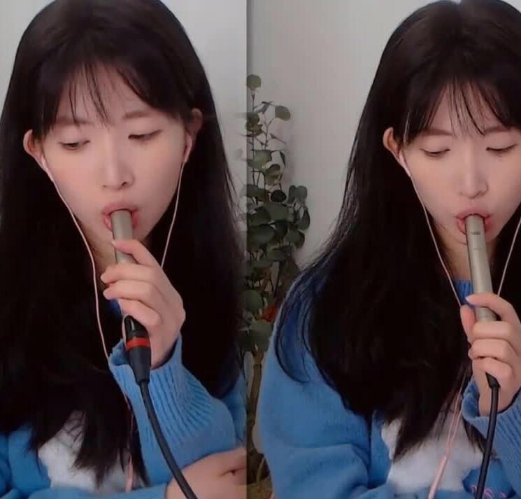 芝麻对辣 ASMR双耳舔麦 啃咬不同麦 呼吸音