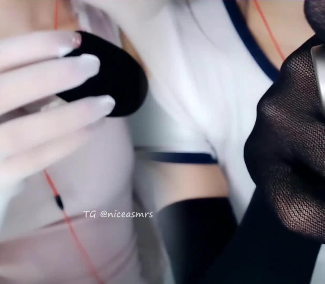 虎牙你的圈圈儿黑白丝双视角搓麦